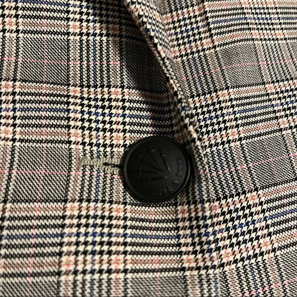 Rag & Bone Ridley Peak Lapel Plaid Blazer Jacket - Picture 10 of 12